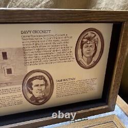 Case XX 1986 Alamo Bowie Knife Oak Wood Display Box