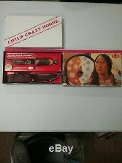 Case XX Knife Fixed Blade Chief Crazy Horse Cch#3919 With Display Box