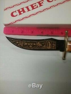 Case XX Knife Fixed Blade Chief Crazy Horse Cch#3919 With Display Box