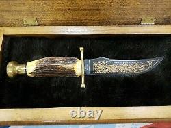 Case XX Knife Fixed Blade Kodiak Hunter Chief Crazy Horse Cch #1693 Display Box