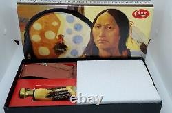 Case XX Knife Fixed Blade Kodiak Hunter Chief Crazy Horse Cch #219 Display Box