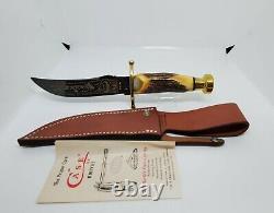 Case XX Knife Fixed Blade Kodiak Hunter Chief Crazy Horse Cch #219 Display Box