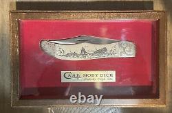 Case XX MOBY DICK Sleigh Ride Scrimshaw Ornate Pocket Knife in Display Box