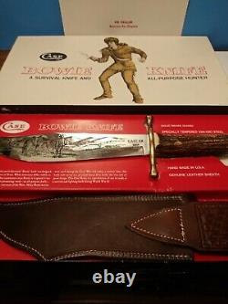 Case XX Stag Bowie Knife 1980 Unused Fixed Blade 10 Dot Original Box, Display