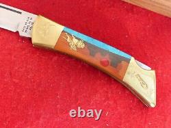 Case XX USA 1984 mint in display box turquoise Buffalo Hunter lockback knife