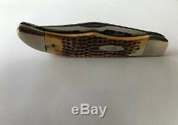 Case XX USA 1985, SC5165SS Second Cut Stag Folding Hunter Knife with display box