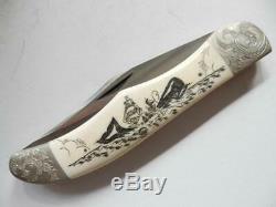 Case Xx, Mobey Dick Schrimshaw Knife, In Display Box #y286