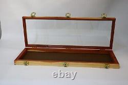 Cedar Wood Display Case 9 x 25 x 2 for Arrowheads Knifes Collectibles & More