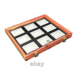 Cedar Wood Display Case Fits 9 Riker 5x4 Included perfect for Trade Shows