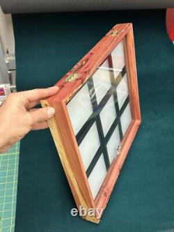 Cedar Wood Display Case Fits 9 Riker 5x4 Included perfect for Trade Shows