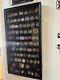 Challenge Coin Display Case 88 Pcs Black 11 Row Military Cabinet Shadow Box Rack