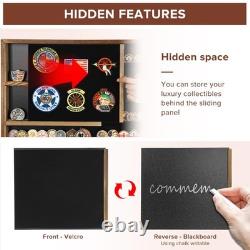 Challenge Coin Display Case Lockable Military Shadow Box 27.6 X 18.1 Large