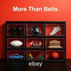 Championship Belt Display Case, 24x16x16 Large Acrylic Box with 4mm Ultra