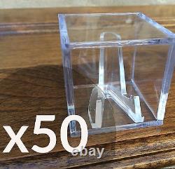 Championship Ring Display Case Box Clear Stand Holder Cube Sport Fantasy Footbal