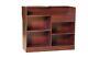 Cherry Wood 48 Inch Ledgetop Register POS Counter with Drawers, Shelves, & Lock