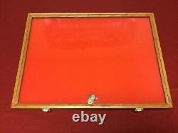 Cherry Wood Display Case 18 x 24 x 2 for Arrowheads Knifes Collectibles & More