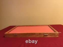 Cherry Wood Display Case 18 x 24 x 2 for Arrowheads Knifes Collectibles & More
