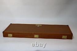Cherry Wood Display Case 9 x 25 x 2 for Arrowheads Knives Collectibles & More