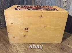 Chesapeake Wooden Ammo Box Advertising Ducks Wood Case Crate Display Box K5F