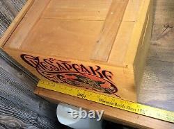 Chesapeake Wooden Ammo Box Advertising Ducks Wood Case Crate Display Box K5F