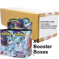 Chilling Reign BOOSTER CASE Box Display Pokemon TCG Sword & Shield 216 Packs