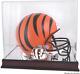 Cincinnati Bengals Mahogany Helmet Logo Display Case withMirror Back