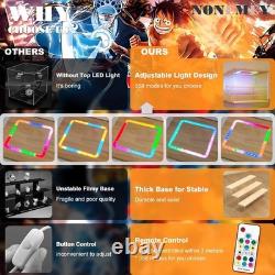 Clear Acrylic Case Light Dustproof Display Box 5Tier 12inch