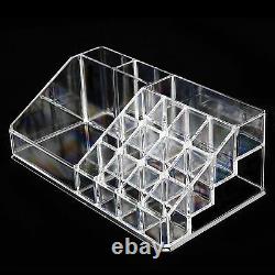 Clear Acrylic Cosmetic Organiser with Drawers Makeup Jewelry Display Box Case