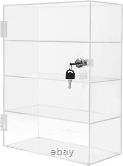 Clear Acrylic Display Case, 4 Layer Transparent Countertop Showcase for Mini Pop