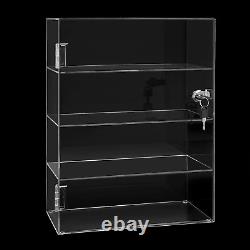 Clear Acrylic Display Case, 4 Layer Transparent Countertop Showcase for Mini Pop