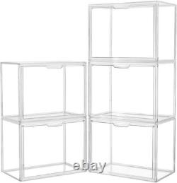 Clear Acrylic Display Case for Collectibles 5 Pack Clear Acrylic Display Case for Collectibles 5 Pack