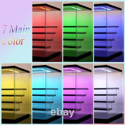 Clear Acrylic Display Case with RGB Lights for Figures Collectibles