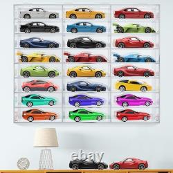 Clear Acrylic Toy Car Display Case 1 24 Scale Diecast Display Box Wall Mount