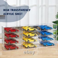 Clear Acrylic Toy Car Display Case 1 24 Scale Diecast Display Box Wall Mount