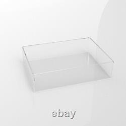 Clear Acrylic Tray 5 Sided Box Organiser Cosmetic Display Storage Jewellery Case