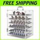Clear Miniature Storage Case with Removable Trays and Protective Door 15.6