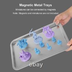 Clear Miniature Storage Case with Removable Trays and Protective Door 15.6