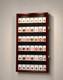 Coin Slab Display Case NGC PCGS Cherry Wood Locking Collector Shadow Box