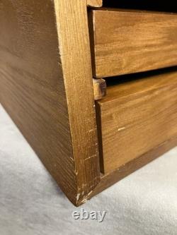 Collectors 7 Drawer Case Solid Wood Knives Display Case Coins Watches Medals