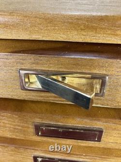 Collectors 7 Drawer Case Solid Wood Knives Display Case Coins Watches Medals