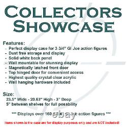 Collectors Showcase Premium Display Case for 3-3/4 GI Joe Action Figures T3MS