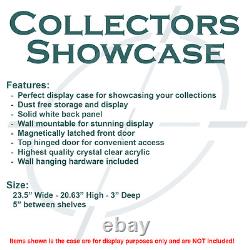 Collectors Showcase Premium Display Case for 3-3/4 Star Wars Figures T3MS