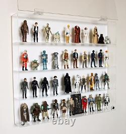 Collectors Showcase Premium Display Case for 3-3/4 Star Wars Figures T3MS