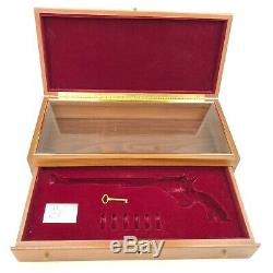Colt 12 Buntline SAA Wood Display Presentation Box Case With Drawer + Key 3343MNX