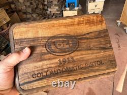 Colt 1911 Custom Design Walnut Wooden Presentation Case Display Box