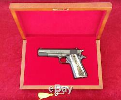 Colt 1911 Wood Presentation Case Pistol Display Box -Custom Fitted Made to Order