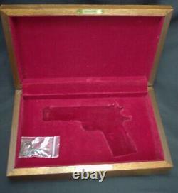 Colt 1911A1 Wood Presentation Display Pistol Box Case