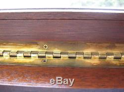 Colt Firearms Antique Original Wood/glass/metal/felt Pistol/gun Case/box/display