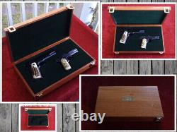 Colt Model 1911 Wood Presentation Case Pistol Display Box Made to order