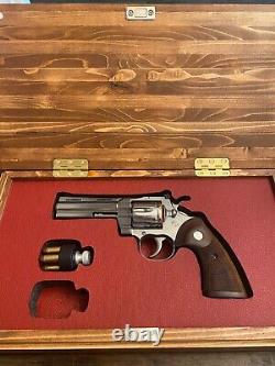 Colt Python Box, OEM Fit, Presentation Case, Display Case With Speedloader cuts